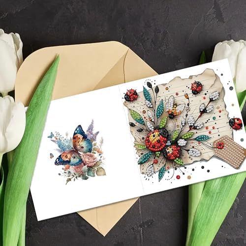 MaiYiYi 6 Pack DIY Frog Diamond Painting Greeting Cards Kit - Image 5