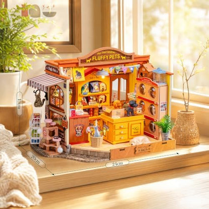 Rolife DIY Miniature House Shop Series - Fluffy Friends Hub Pet Shop - Image 2