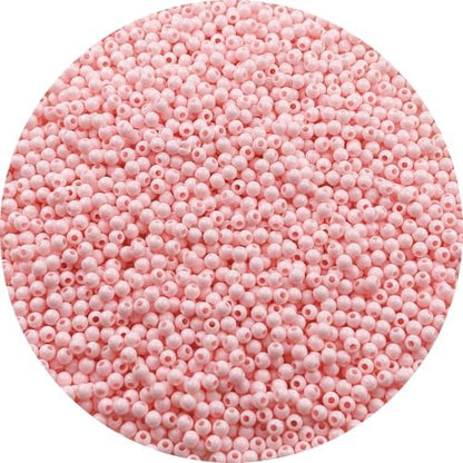 2000pcs Acrylic Round Beads for Crafts 4mm Resin Candy Color Spacer Beads with Hole for Jewelry Making Sewing Crafts Decoration Necklaces Bracelets Earrings Supplies(Light Pink) by Unknown
