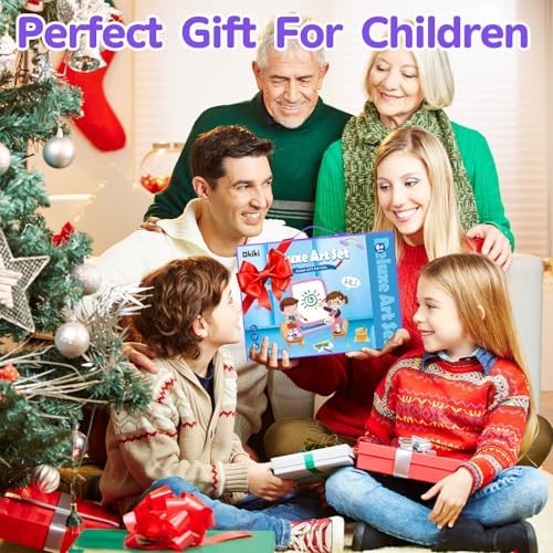 208 PCS Art Supplies,Drawing Art Kit Painting Art Set for Kids Girls Boys Artist, Gift Box with Trifold Easel, Includes Pastels, Crayons, Colored Pencils, Coloring Book, Scissors, Origami Paper 40 Sh. - Image 6