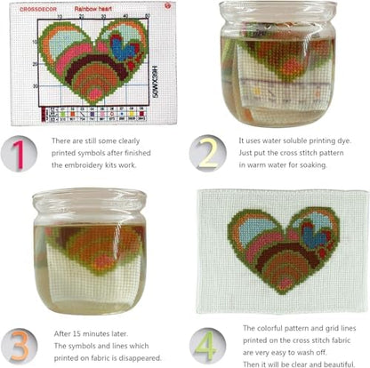 DYAIANGMU 6 Pack Stamped Cross Stitch Kit for Adults 9.8x13.7 inch - Image 7