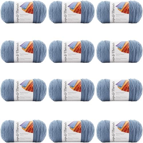 MICHAELS Bulk 12 Pack: Soft Classic™ Solid Yarn by Loops & Threads® - Image 6