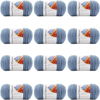 MICHAELS Bulk 12 Pack: Soft Classic™ Solid Yarn by Loops & Threads® - Image 6