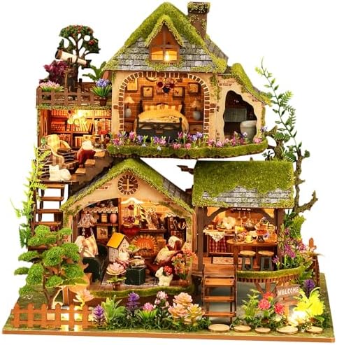 Spilay Book Nook Kit for Adults, Forest Adventures DIY Miniature House Kit by SpilayDIYDollhouseMiniature