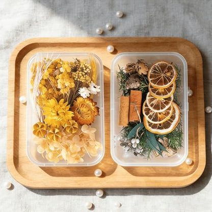 2PCS Dried Flowers Kit, Natural Dried Flowers Kit for DIY Crafts, Scrapbook, Card Making (Style6_10) - Image 2