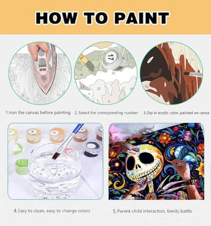 Meothan Paint by Numbers Kit for Adults Beginner 16x20 inch (Without Frame) - Image 7