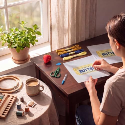 XunYee Needlepoint Canvas Kit, Butter - Image 5