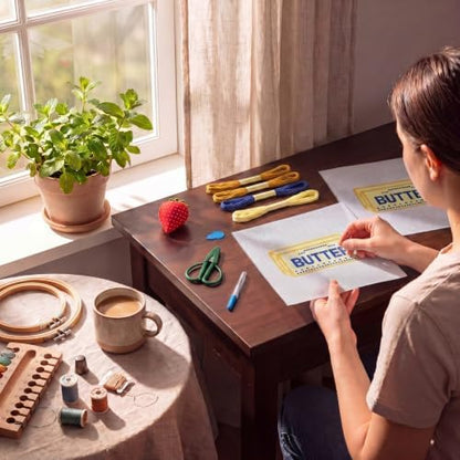XunYee Needlepoint Canvas Kit, Butter - Image 5