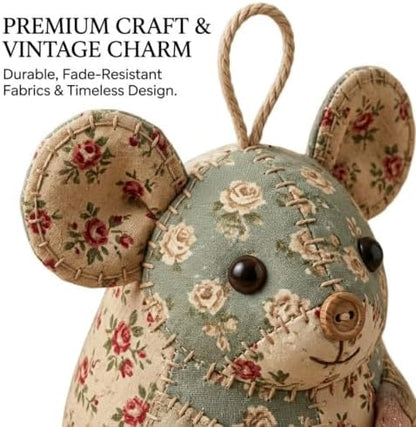 Patchwork Mouse DIY Kit – Complete Sewing Craft Set - Image 3