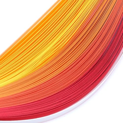 Auvotuis 5mm Width Quilling Paper Strips 40 Colors 900 Strips, Length 39cm - Image 3
