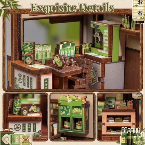 CUTEBEE 3D Wooden Puzzle Miniature House Kit for Adults, DIY Craft Gift - Image 5