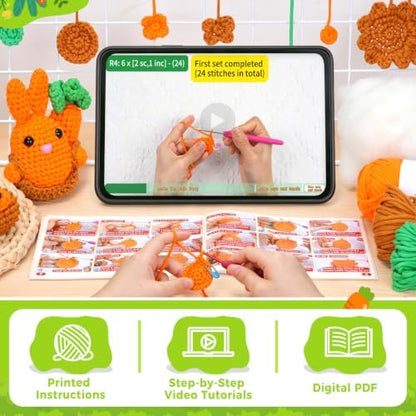 POPMER Crochet Kit for Beginners, Kid Girls & Adult, Gifts for Craft Lovers - Image 4