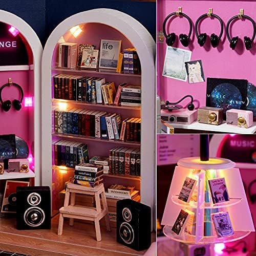 DIY Miniature Dollhouse Kit with Furniture Plus Dust Proof for Teens Adults - Image 5