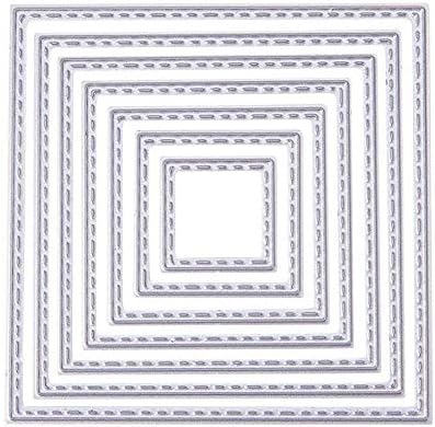 Cutting Dies Handmade DIY Paper Cards Album Decoration Stencils Template Embossing for Card Scrapbooking Craft (Square-Self) by ZbFwmx