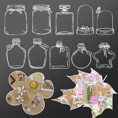 Transparent Dried Flower Bookmarks, Kaluofan 40Pcs Dried Flower Bookmark Kit, Handmade Dried Flower Bookmarks, Handmade DIY Transparent Bookmark Beautiful Flower Page - Image 2