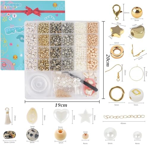 Jewelry Making Supplies Kit, Bracelet Making Kit, Natural Stone Beads - Image 3