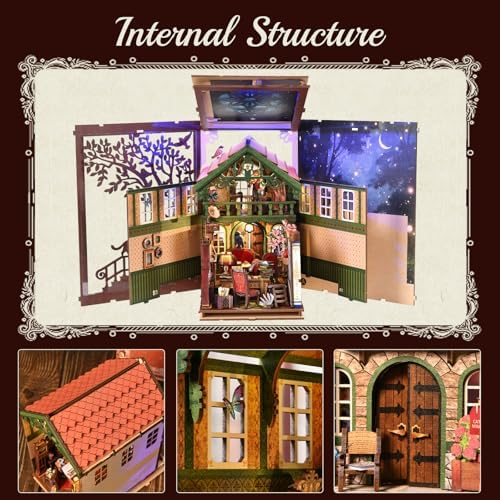 Book Nook Kit, Book Nook Kits for Adults DIY Booknook Model Build - Image 3