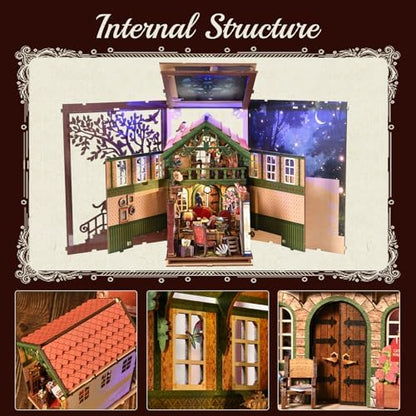 Book Nook Kit, Book Nook Kits for Adults DIY Booknook Model Build - Image 3