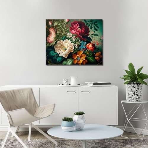 Arttoplus Flower Paint by Numbers Kit for Adults Canvas 16x20 inch - Image 3