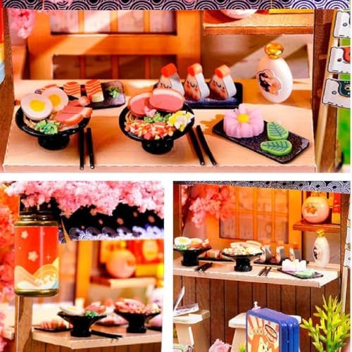 Miniature Wizardi mini House Building kit - Sakura Noodles Shop. - Image 5