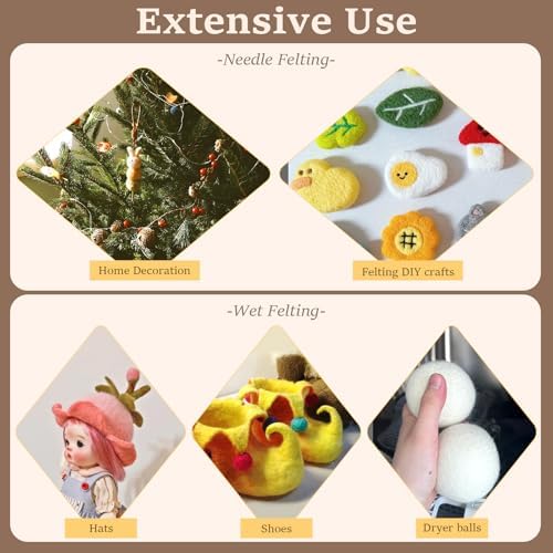 ZXIIXZ Needle Felting Kit, 24 Colors Felting Wool Kits - Image 5