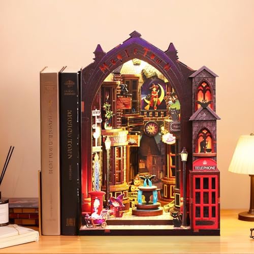 DIY Book Nook Kit, 3D Wooden Puzzle Miniature House Kit Adult, Magic Alley - Image 6