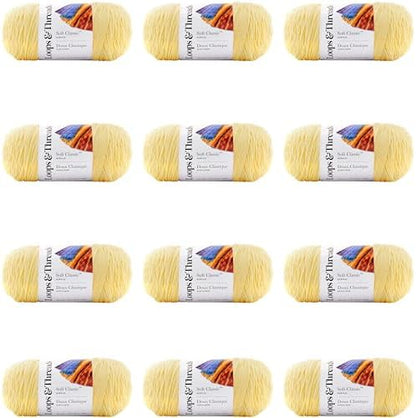 MICHAELS Bulk 12 Pack: Soft Classic™ Solid Yarn by Loops & Threads® - Image 6