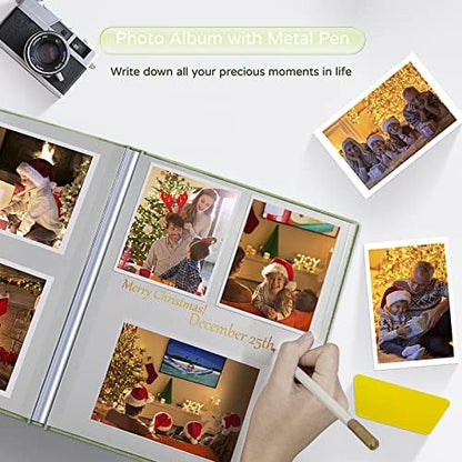 Popotop Large Photo Album Self Adhesive 4x6 5x7 8x10 Scrapbook Album DIY Picture Book,Gifts for Mom,Family Baby and Wedding,with Metal Pen and Plastic Board - Image 5