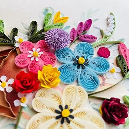 Quilling Card 3D Greeting Cards, handmade birthday card, handcrafted cards for all occasions, flower bundle - Image 6