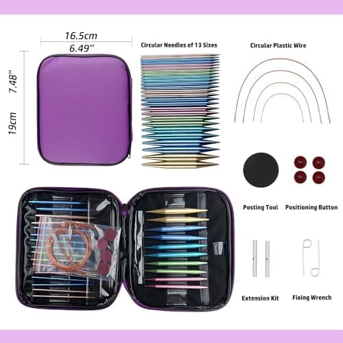 Yarniss 13 Pairs Circular Knitting Needle Set with Cable 3.0~10.0mm - Image 2