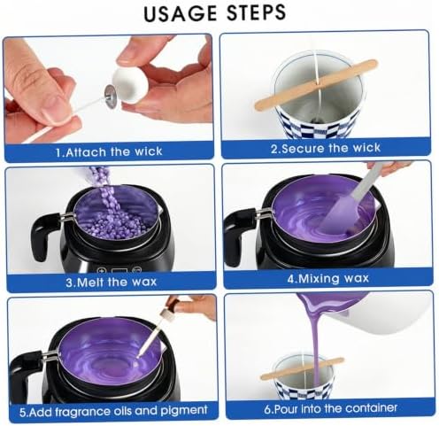 PithCogent Candle Making Kit for Beginners, 110v Melter - Image 5