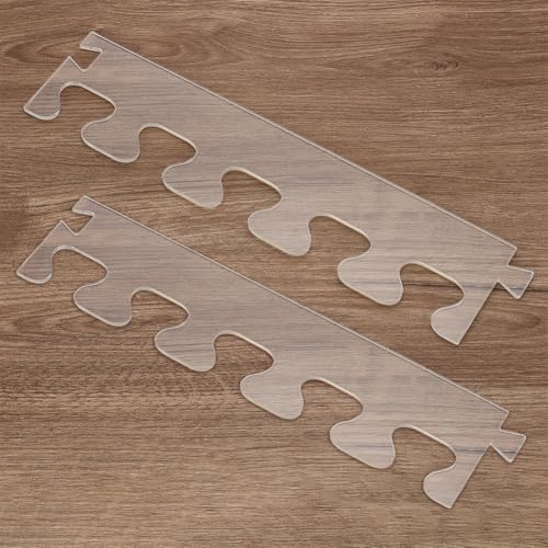 INFUNLY 2pcs Dovetail Stitch Router Template 3.54"×15.75" DIY Acrylic Router Template Pitch Dovetail Router Tray Clear Cutting Board Stencils Angled Curvy Stencils Guide Tools for Woodworking by INFUNLY