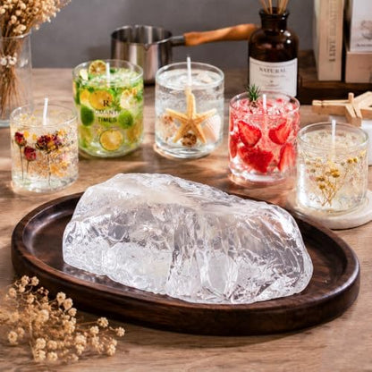 Blingfun Gel Wax for Candle Making with 4 pcs Jelly Wax,50pcs Candle Wicks & 50pcs Stickers Candle Wax for Candle Making,Handcraft Scented Candles Supplies - Image 4
