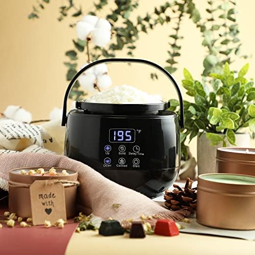 Hearth & Harbor Organic Soy Candle Making Kit for Adults, DIY Crafts, Complete Candle Making Supplies Include Natural Soy Wax, Tins, Electric Pot, Scents, Wicks & More – Gift Idea, Home Decor – 12 Lbs - Image 5