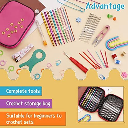 IMZAY 110 Pcs Crochet Hooks Set 0.6–6.5mm Crochet Needles for Yarn - Image 5