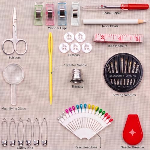 94-Piece Travel Sewing Kit for Adults & Kids, Small Needle & Thread Kit - Image 4