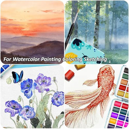 Caliart 100 Colors Watercolor Paint Set, Portable Art Supplies Palette Kit - Image 3
