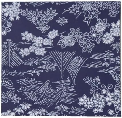 Japanese Chiyogami Washi Origami Paper, 6" x 6", 30 Sheets (DarkBlue Nature) - Image 4