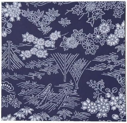 Japanese Chiyogami Washi Origami Paper, 6" x 6", 30 Sheets (DarkBlue Nature) - Image 4