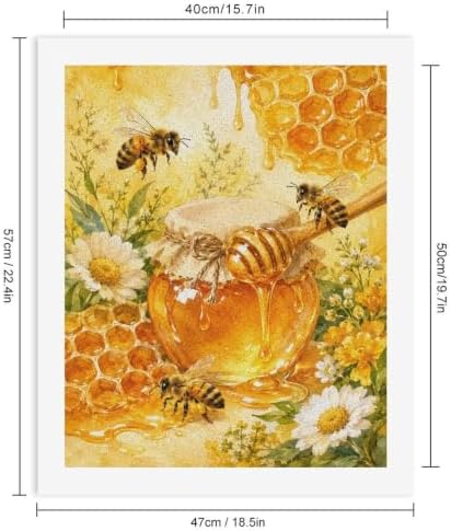 Bozfoxa Paint by Numbers Kit for Adults Beginner Honey Bee Garden - Image 3