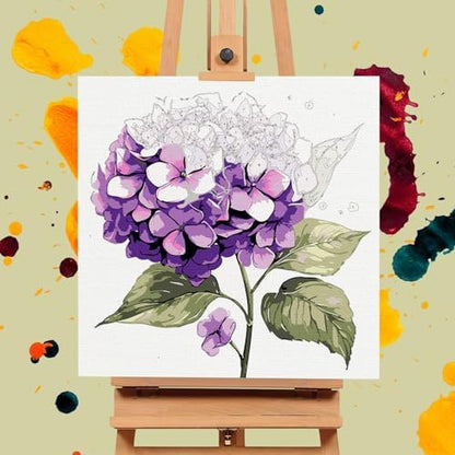 Offito Framed Paint by Numbers Kit for Adults Beginners, Flowers - Image 4