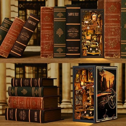 Book Nook Kit, Book Nook Kits for Adults DIY Booknook Model Build - Image 6