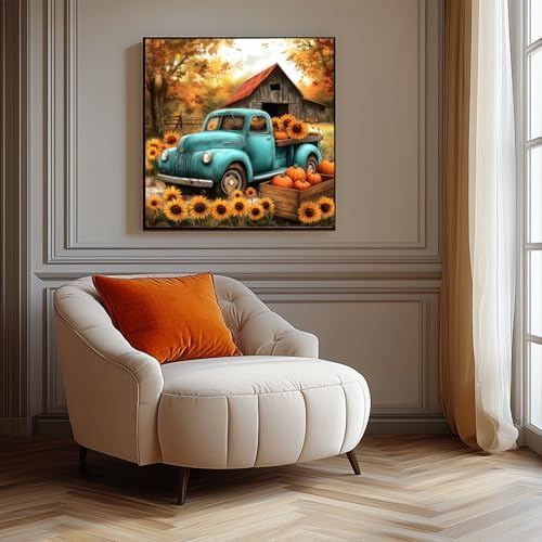 AIBOERL Paint by Numbers Kit for Adults Beginner,Fall Truck, 12X16In - Image 2