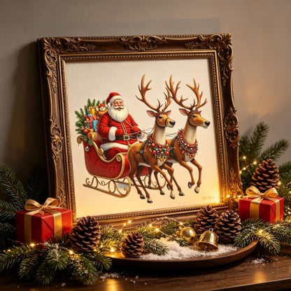 Santa Claus Diamond Art Kits for Adults,5D Christmas Diamond Painting - Image 3