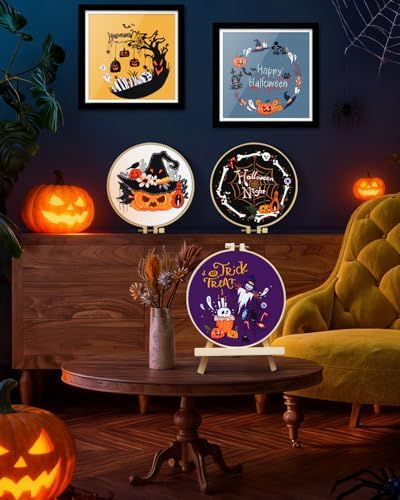 TINDTOP Halloween Embroidery Kit for Adult, Embroidery DIY Starter Kit - Image 5