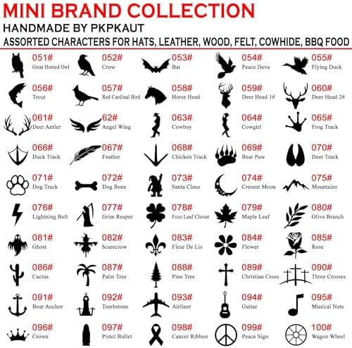 Branding Iron for Wood, Leather Branding Stamp 2Pcs Set (083#) - Image 3