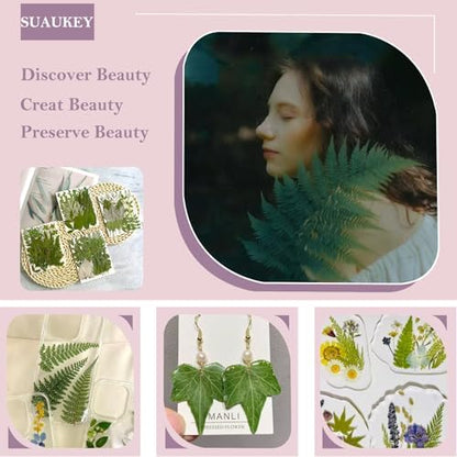 100 Pcs Dried Pressed Flowers Leaves for Resin Molds, Real Natural Bulk Dry Wildflowers Perfect for Epoxy, DIY Crafts, Soap Candles Jewelry Making, and Home Decor - Image 3