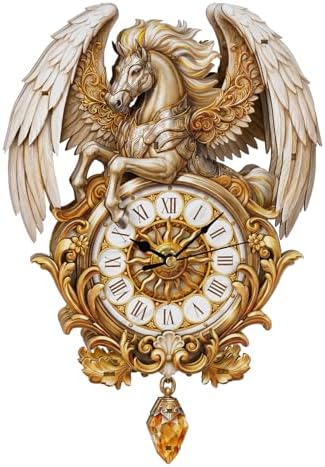 3D Wooden Puzzle for Adults - Winged Steed Clock by wudhank