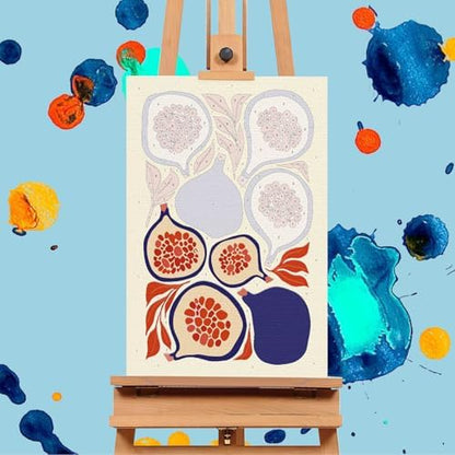 Offito 6 Pack Paint by Numbers Kit for Adults, Colorful Fruits, 8x12 Inch - Image 4