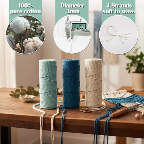 Ewparts Art Craft Macrame Kits for Adult Beginner with Instruction Book - Image 4
